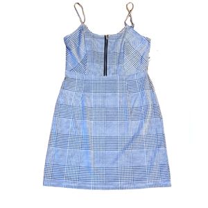 New no Boundaries spaghetti strap above knee dress. Front breast zipper closure.
